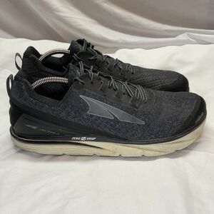 Altra Torin Knit 3.5 Mens 10 Running Shoes Black Gray Athletic Sneaker Stretch